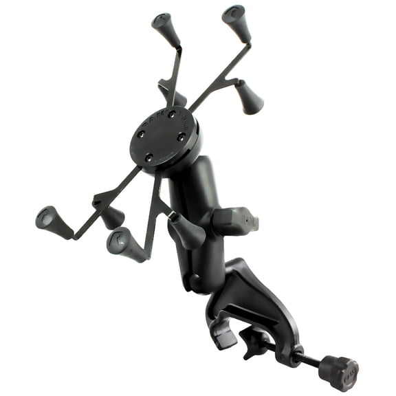 RAM-B-121-UN8U RAM X-Grip Mount with Yoke Clamp Base for 7"-8" Tablets (SEE SPECS)