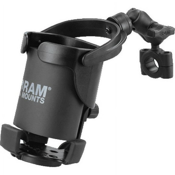 Ram Mounts RAM-B-408-75-1-A-417U Level Cup XL w/ Clamp for 0.5-1" Rails
