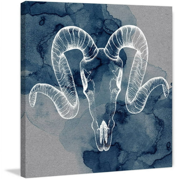 "Ram Outline" Painting Print on Wrapped Canvas