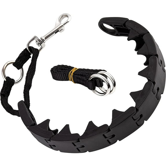 Ram-Pro Dog Training Collar Small Pinch Collar for Dogs Triple Crown Pro Training Collar Large Gentle Effective Control in a No Barking Control Dog Collar for All Breeds