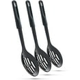 thumbnail image 1 of Ram Pro kitchen Slotted Spoons for Cooking Made of Heat Resistant Nylon with Plastic Handle Ideal for use with Non-Stick Pots and Pans - Black (Pack Of 3), 1 of 4