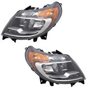 For Ram ProMaster 1500/2500/3500 2014-2022 Headlight Driver and Passenger Side | Pair | CAPA Certified | w/Daytime Running Light | For CH2502291, CH2503291 | 68154589AK, 68154588AK