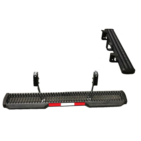 Ram ProMaster 2014-Present, Rear & Side Running Board with Bracket Kits. Great for Amazon Delivery Vans