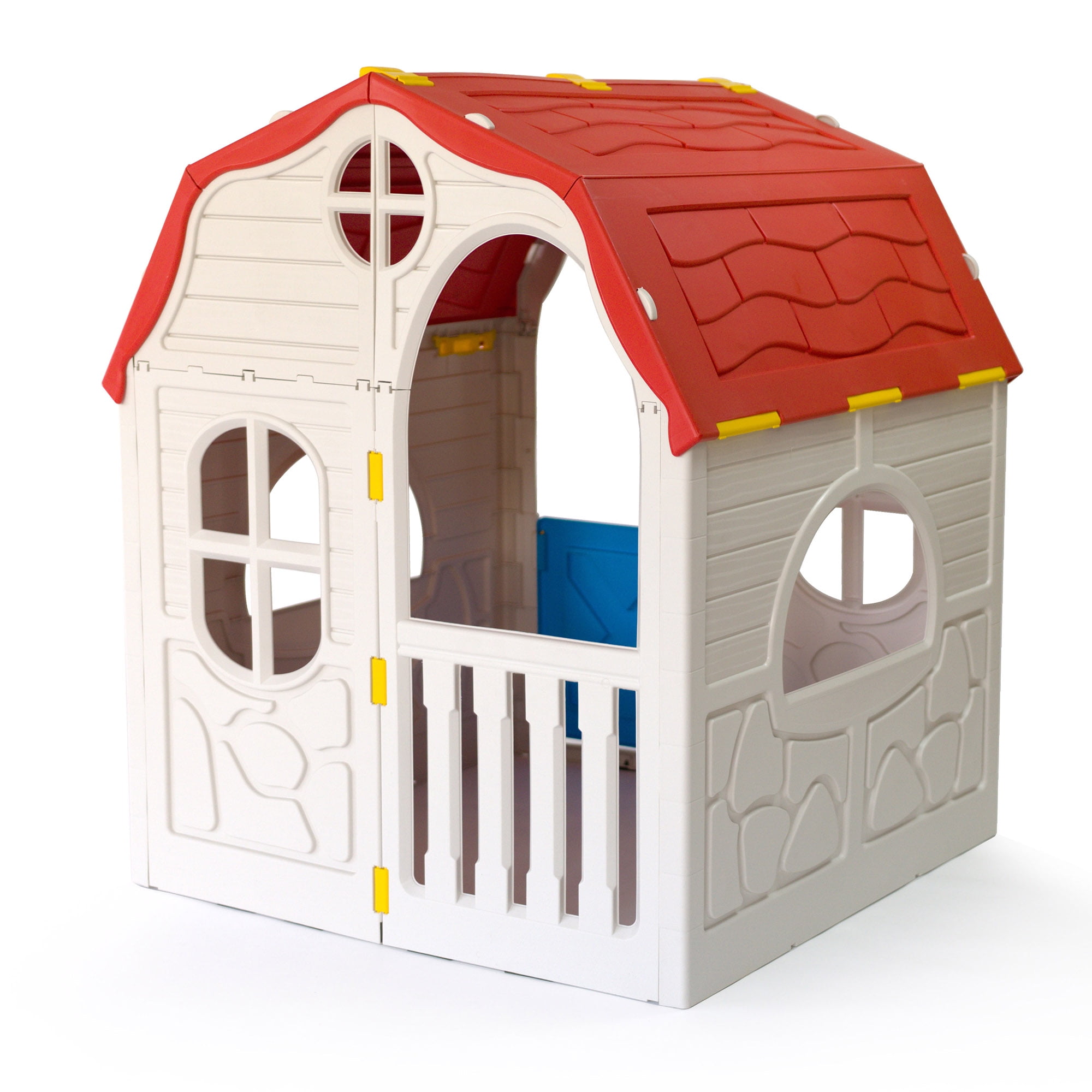 Ram Quality Products Classic Foldable Plastic Toddler Outdoor Playhouse