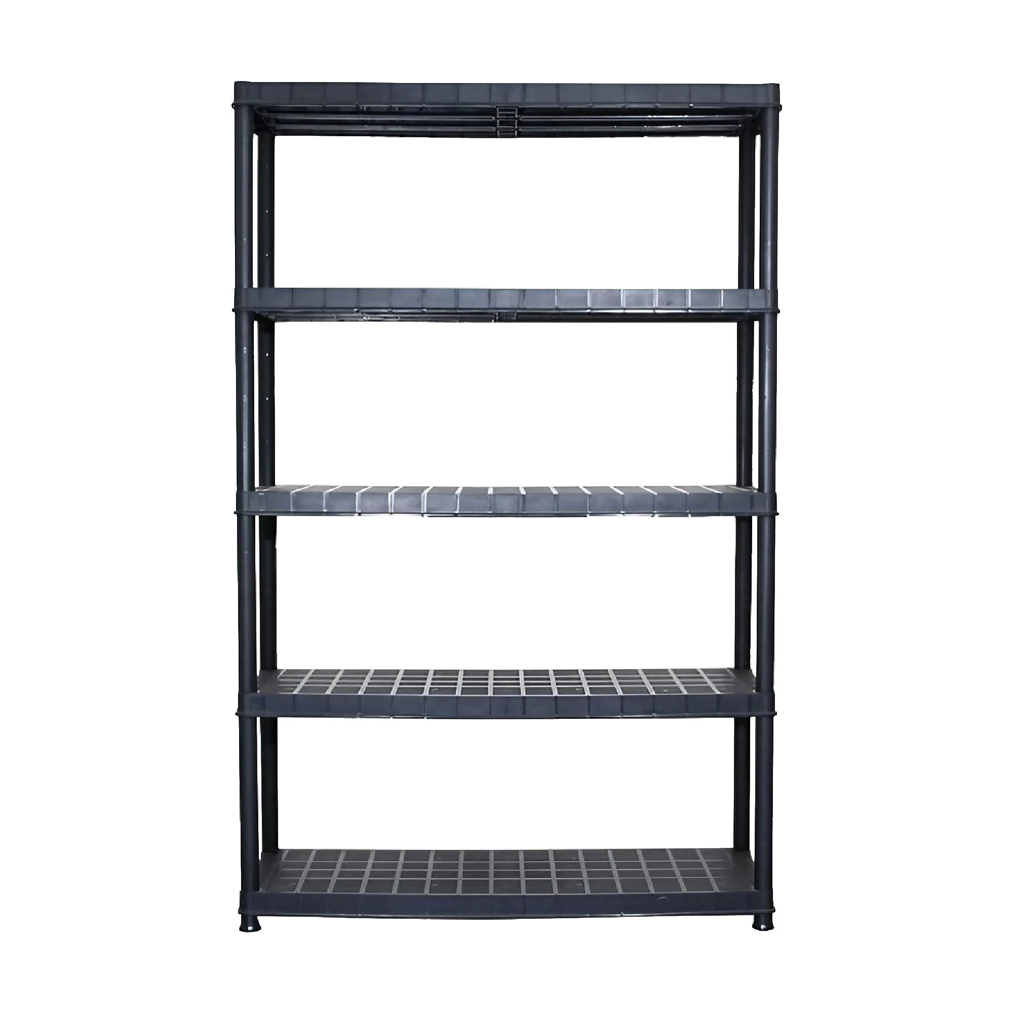 Ram Quality Products Extra 5 Tier Plastic Storage Shelf Unit for Garage