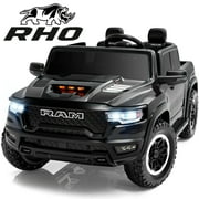 iYofe Ram 1500 RHO 24V 2 Seater Truck Powered Ride on with Remote Control&Bluetooth, Black