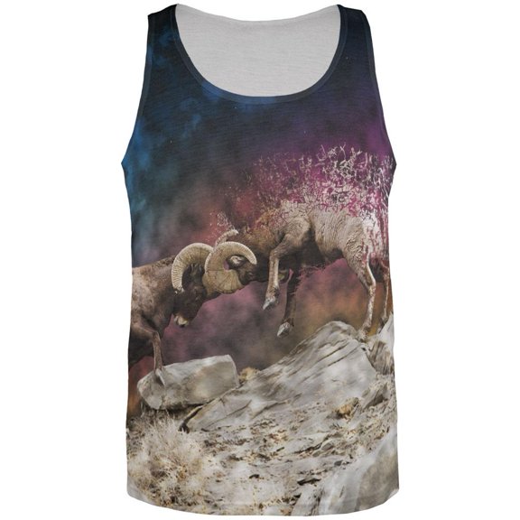 Ram Smash All Over Adult Tank Top - Small