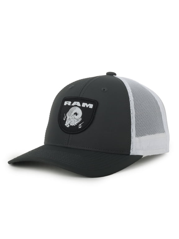Trucks Logo Structured Trucker Hat, Graphite & White, Adjustable Snapback