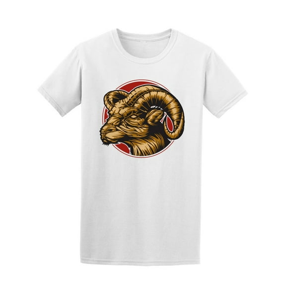 Ram With A Red Circle T-Shirt Men -Image by Shutterstock, Male Medium