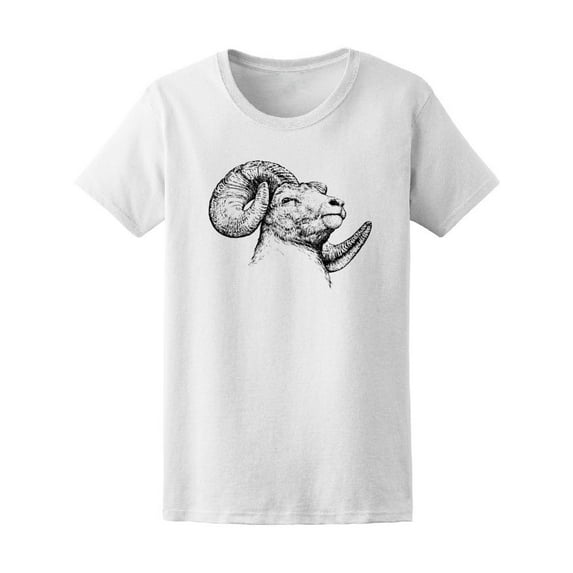 Ram With Big Horns T-Shirt Men -Image by Shutterstock, Male Medium