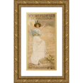 thumbnail image 1 of Ramón Casas 9x14 Gold Ornate Wood Frame and Double Matted Museum Art Print Titled - Jochs Florals of Barcelona. Fifth -Annual Parties (1908), 1 of 4