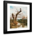 thumbnail image 1 of Ramón Tusquets 15x18 Black Modern Framed Museum Art Print Titled - Old Tree by the Stream, 1 of 5