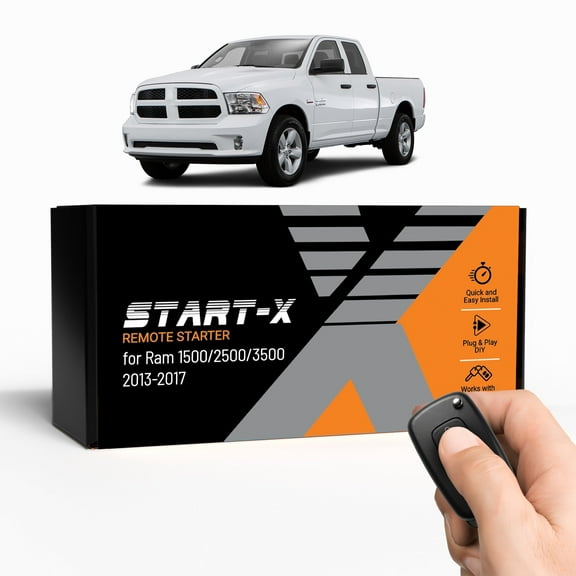Start-X Remote Starter Kit for RAM 1500/2500/3500 (2013-2017) Trucks with Key Ignition