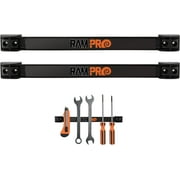 RamPro 2 Pack 12 حامل أداة مغناطيسية ، شريط حامل أداة مغناطيسي ، شريط مغناطيس أداة لتنظيم المتجر ، منظم أداة مغناطيسي للجراج ، أداة سهلة التركيب المغناطيس - مشابك التثبيت