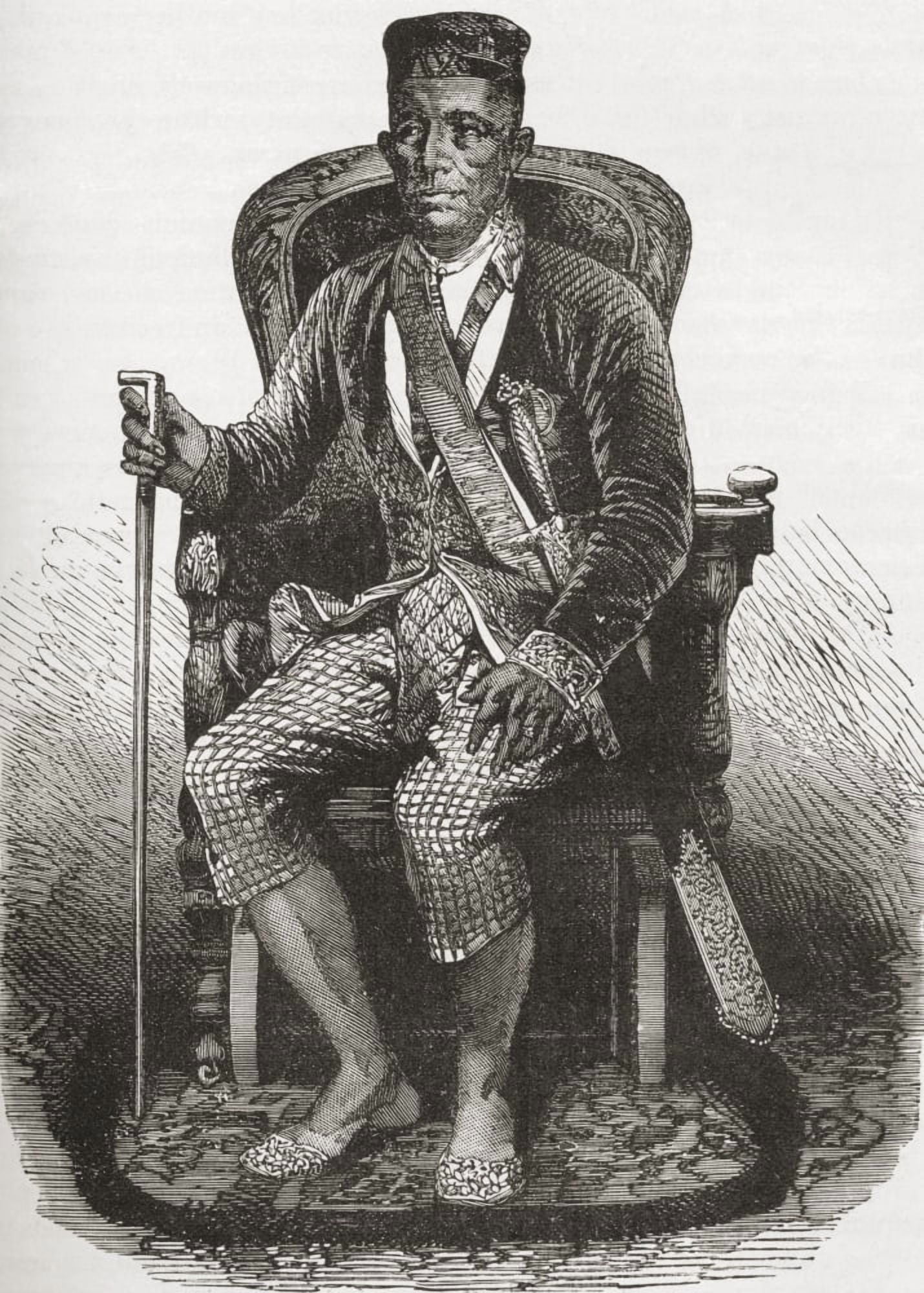 Rama Iv Aka King Mongkut 1804 To 1868 Fourth King Of Siam Or Thailand From The Worlds Inhabitants By GT Bettany Published 1888 Canvas Art - Ken Welsh  Design Pics (12 x 17)