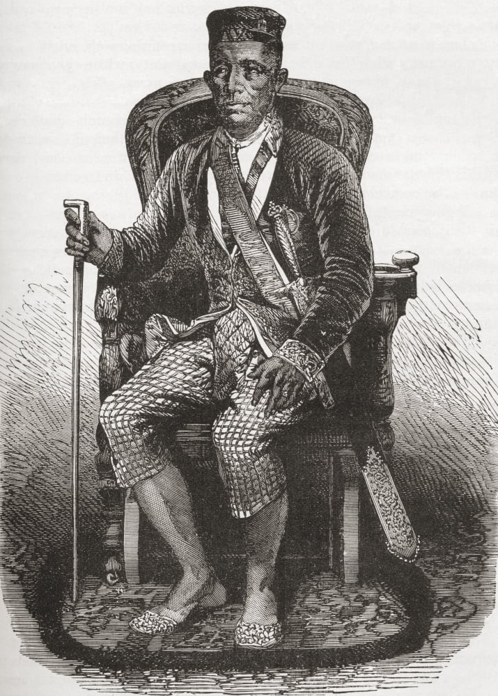 Rama Iv Aka King Mongkut 1804 To 1868 Fourth King Of Siam Or Thailand From The Worlds Inhabitants By GT Bettany Published 1888 Canvas Art - Ken Welsh Design Pics (24 x 34)