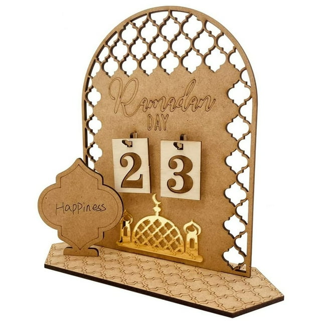 wooden Ramadan advent calendar