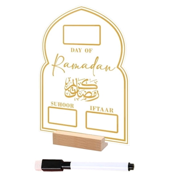 Ramadan Calendar, Ramadan Advents Calendar, Days of Ramadan Acrylic Countdown Calendars Countdown to Eid Decorations-B