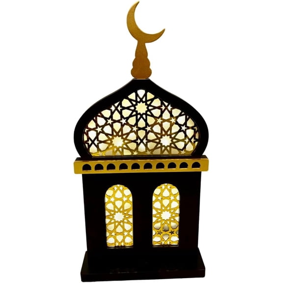 Ramadan Décor, Ramadan Kareem Home Décor LED Lights Ramadan Mosque Decoration, Ramadan Gift 3ft Acrylic Ramadan Decorations Home office (Self Standing Masjid)