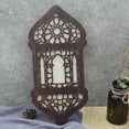 thumbnail image 1 of Ramadan Decorations Brown Ramadan Eid Mubarak Wall Decor Hanging Wooden Moon Star Lantern Wall Art Living Room Bedroom Muslim Arabic Party Supplies Indoor Home Decor, 1 of 9