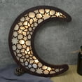 thumbnail image 1 of Ramadan Decorations Brown Ramadan Eid Mubarak Wall Decor Hanging Wooden Moon Star Lantern Wall Art Living Room Bedroom Muslim Arabic Party Supplies Indoor Home Decor, 1 of 9