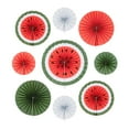 thumbnail image 1 of Ramadan & Eid Hanging Decoration (Set of 9 Watermelon Paper Fans), 1 of 4