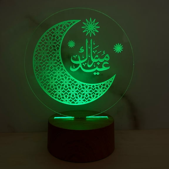 Ramadan & Eid LED Light Signs | Islamic Home Decor | Festive Ramadan & Eid Decor Set
