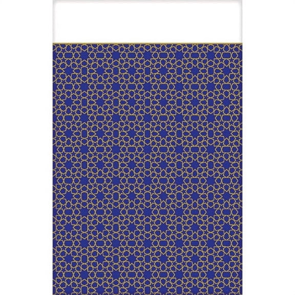 Ramadan 'Eid Mubarak' Plastic Table Cover (1ct)