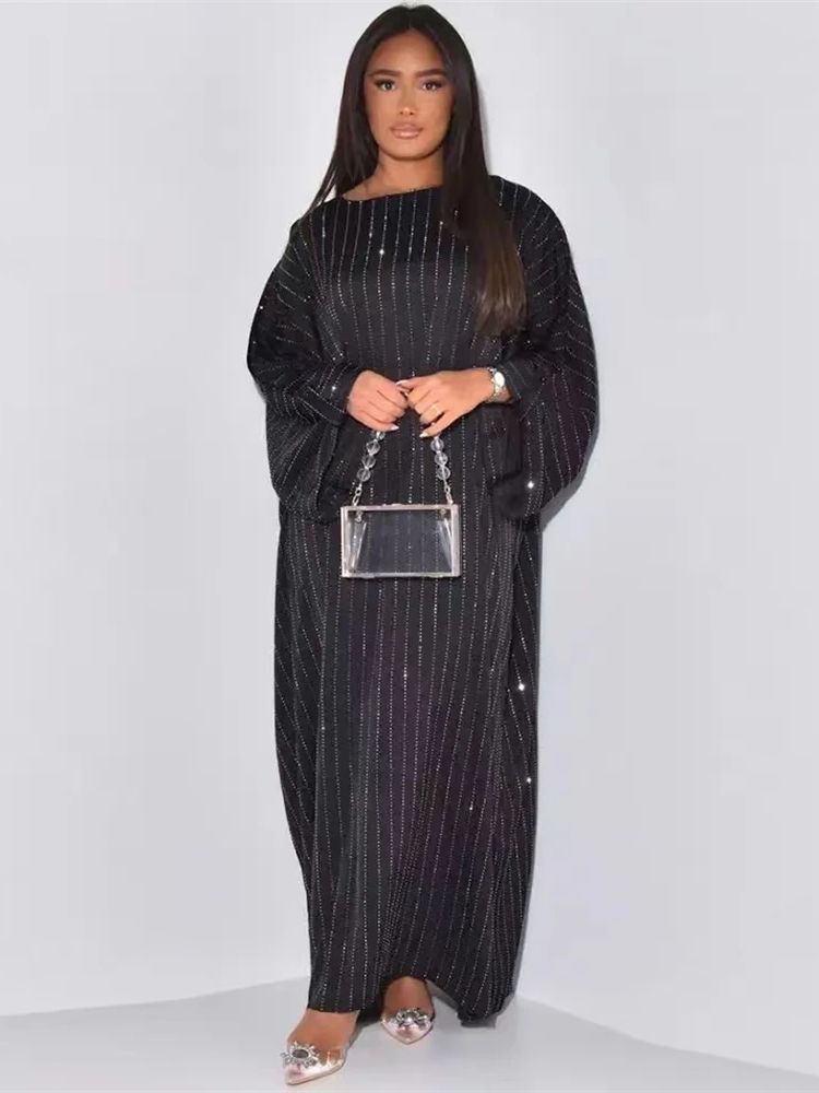 Robe Caftan Marocain Femme - Abaya Longue Fluide En Coton - Pour Prière, Mariage Ou Quotidien
