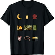 Ramadan Iconic Symbols - Ramadan Kareem - Muslim Culture T-Shirt