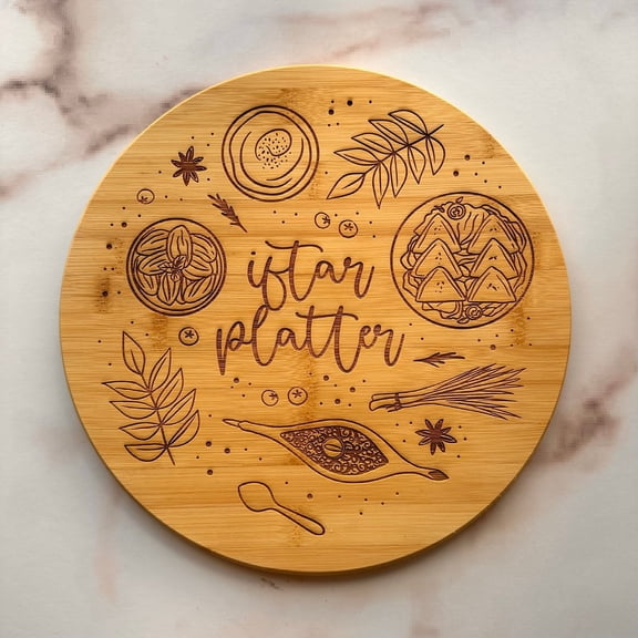 Ramadan Iftar Serving Board Iftar Platter, Ramadan Decoration, Serving Tray for Iftar Party