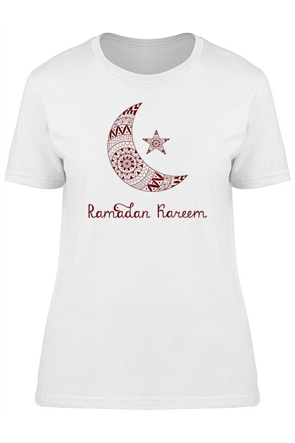 Ramadan Kareem Art T-Shirt Women -Image by Shutterstock, Female Small