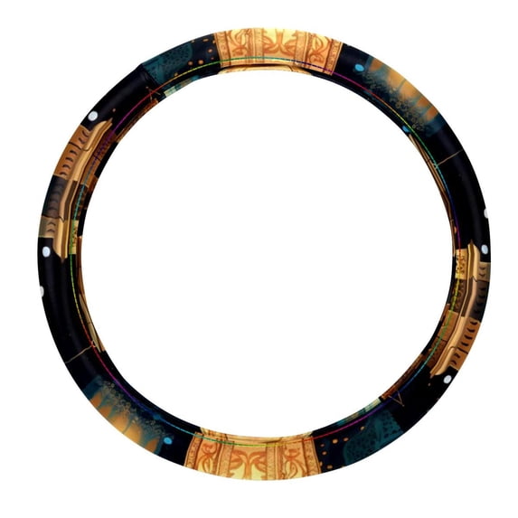 Ramadan Lantern 14.5 Inch Printing PVC Leather Auto Accessories Steering Wheel Cover Car Wheel Covers Steering Wheel Cover