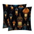 thumbnail image 1 of Ramadan Lantern Covers with Unique Patterns, Set of 2 Decorative Throw Pillow Inserts for Sofa Bed Couch, 16x16/18x18/20x20 Inches, Ideal for Home Decor and Gifting, 1 of 6