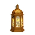 thumbnail image 1 of Ramadan Lantern Moroccan Style Vintage Decorative LED Candles Hanging Lantern Battery Powered Eid Mubarak Lights for Home Patio Tabletop Wedding Centerpeice Festival Decoration Moon Star Light, 1 of 5