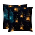 thumbnail image 1 of Ramadan Lantern Pillow Covers and Throw Pillow Inserts - Set of 2, Available in 16x16, 18x18, and 20x20 Inches, Featuring Unique Patterns for Home Decor, 1 of 6