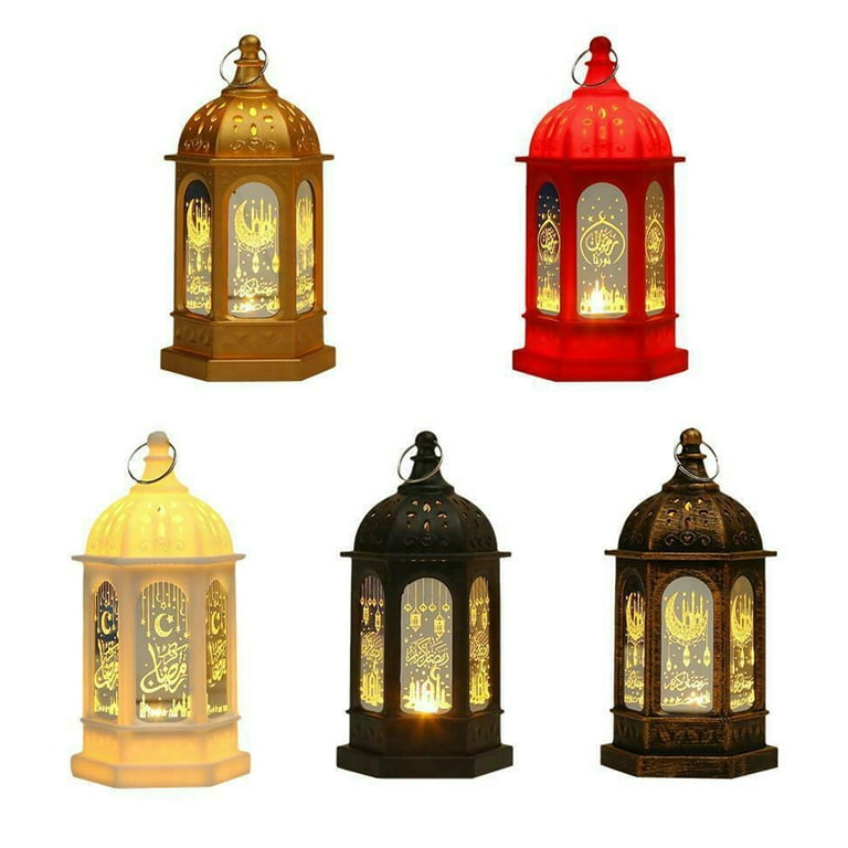 Herefun Eid Ramadan Lumière de Fée Décoratif, Ramadan Mubarak Lampe, Eid  Ramadan Décorative Musulman, Lumières de Fenêtre Décoratives Fête de Ramadan  pour Patio Chambre (Lampe à Huile de Sésame) : : Luminaires
