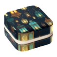 thumbnail image 1 of Ramadan Lantern Travel Portable Jewelry Box - Square Organizer Box with Bracelet Holder, Earring Organizer – Store Rings, Earrings, Necklaces, Bracelets, and More! Suitable for Girls and Women, 1 of 6