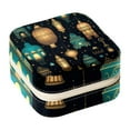 thumbnail image 1 of Ramadan Lantern Travel Portable Square Jewelry Box Organizer Earring Necklace Bracelet Holder Decorative Display Case Stand Storage Box, 1 of 6