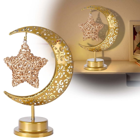 Ramadan Lanterns, Ramadan Lights Moon Lamp, Ramadan Decorations for Home, Eid Mubarak Decorations, Ramadan Lights Decorations Ramadan Home Table Decor, Galaxy Light Battery Operated Lamp