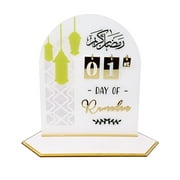 Ramadan Mubarak Advent Calendar 2023 DIY Arylic Countdown Calendars Eid Decorations for Home Ramadan Ornament Kids Gift