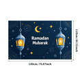 thumbnail image 1 of Ramadan Mubarak Celebration Lantern Lights Backdrop Banner Islamic Decorations Festive Background Eid Mubarak Party Supplies Photography Props, 1 of 8