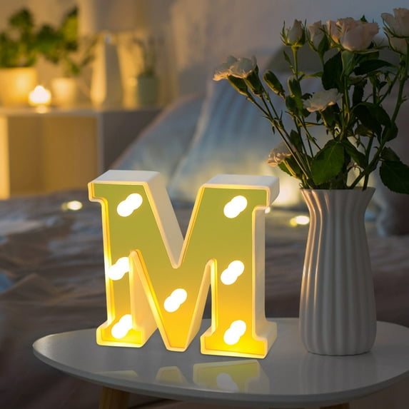 Ramadan Mubarak LED Letter Lights - Battery-Powered Table Decoration with Mirror Surface, Party Decor for Eid, Home, and Tabletop Celebrations, Gift