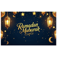 thumbnail image 1 of Ramadan Mubarak Lanterns Moon Stars Backdrop Banner Party Supplies Photography Props Decorations Arabic Wedding Ramadan Kareem Islamic Festival, 1 of 8