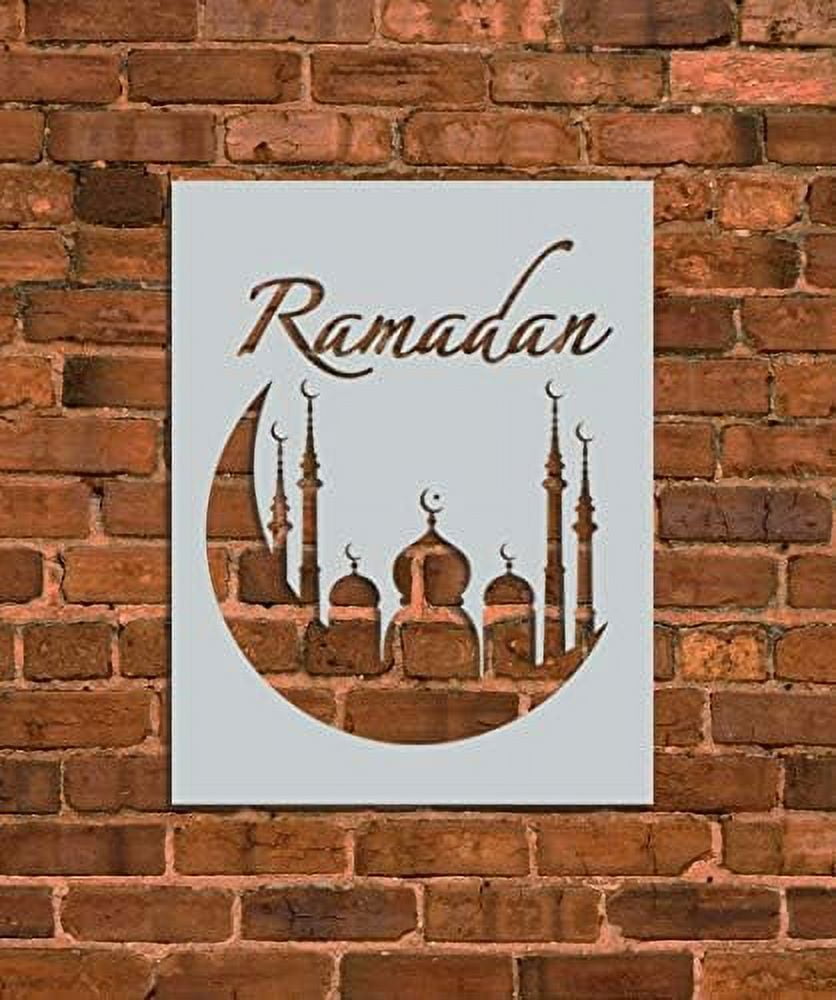 Ramadan Ramzan Stencil Template Reusable Stencil