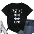thumbnail image 1 of Ramadan Shirt Women Funny Fasting T-Shirt Black 2X-Large, 1 of 5