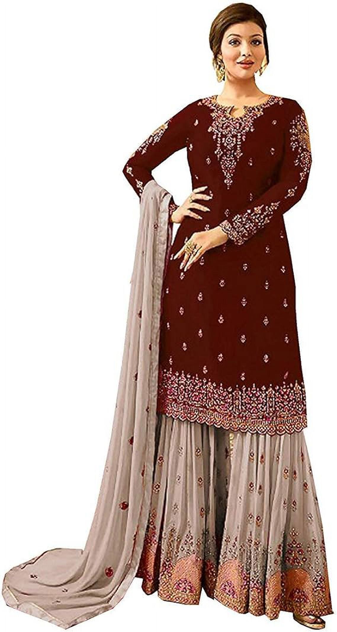 brown sharara dress trueBrowns Brown Print Sharara Set main image 1