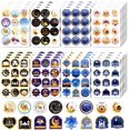 thumbnail image 1 of Ramadan Stickers, 384 PCS Eid Mubarak Stickers, Ramadan Kareem Stickers for Kids, Eid Stickers Labels Gifts for Ramadan Crafts for Kids for Islamic Muslim Ramadan Mubarak Party Favors Decorations, 1 of 4