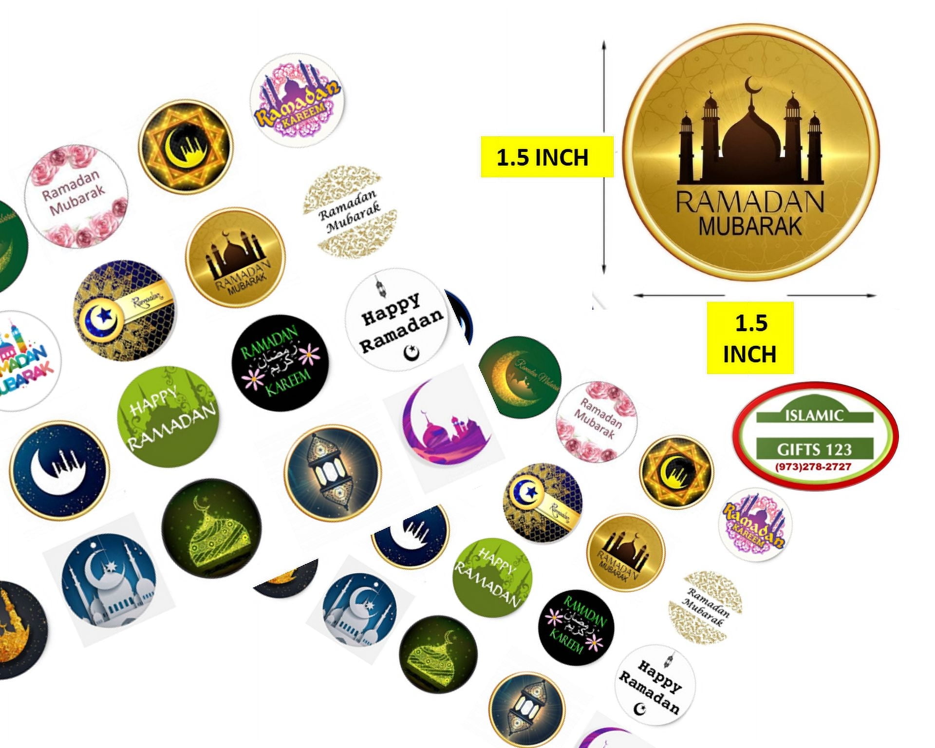 TOPJOWGA Ramadan Ramadan Ramadan, 9 vellen Eid Mubarak raamafbeeldingen, ster halve maan raamstickers, Ramadan Mubarak stickers voor raamdecoratie, moslim-raamstickers, Eid Mubarak decoraties