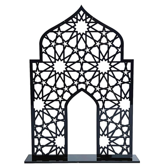 Ramadan Table Decorations & Eid Mubarak Party Sign - Acrylic Home Accessories for Ramadan, Eid, or Celebrations, for Festive Tabletop Displays
